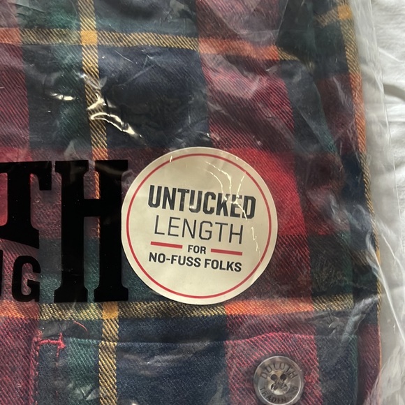 Duluth Trading Co Men's Red Plaid Shirt - Picture 3 of 4